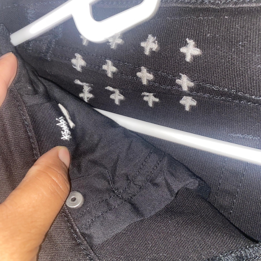 Ksubi Black Jeans with White Cross Graphics - Picture 9 of 10